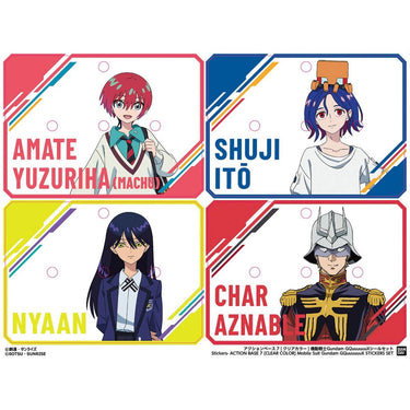 Bandai 5068582 Action Base 7 (Clear Color) Mobile Suit Gundam GQuuuuuuX Sticker Set